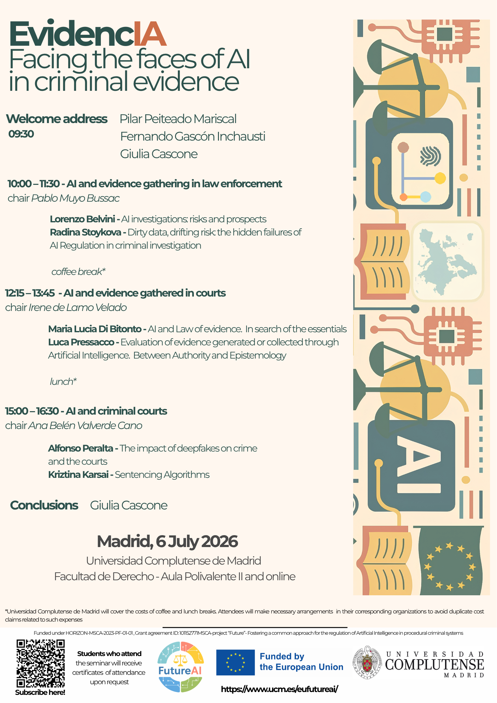 Seminario internacional: Facing the risks of AI in criminal proceedings (6 de julio 2026)